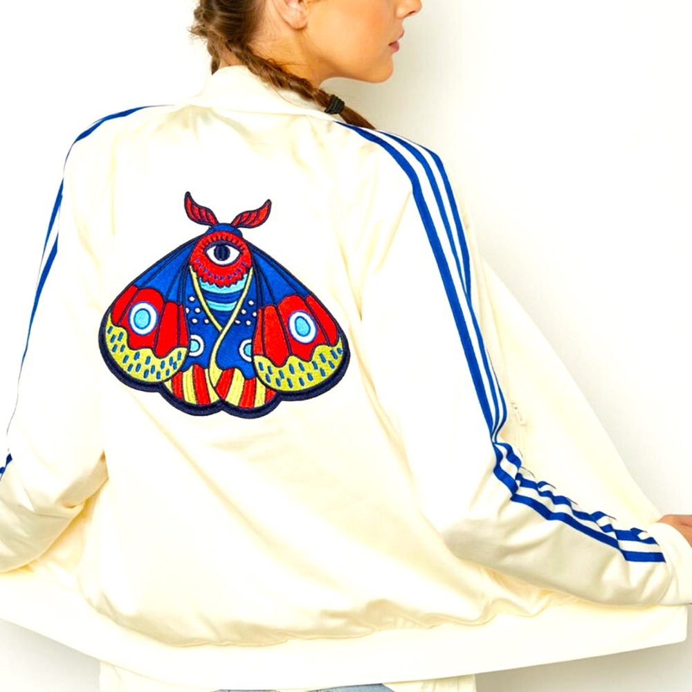 Adidas Originals Embellished Embroidered Superstar Track Jacket